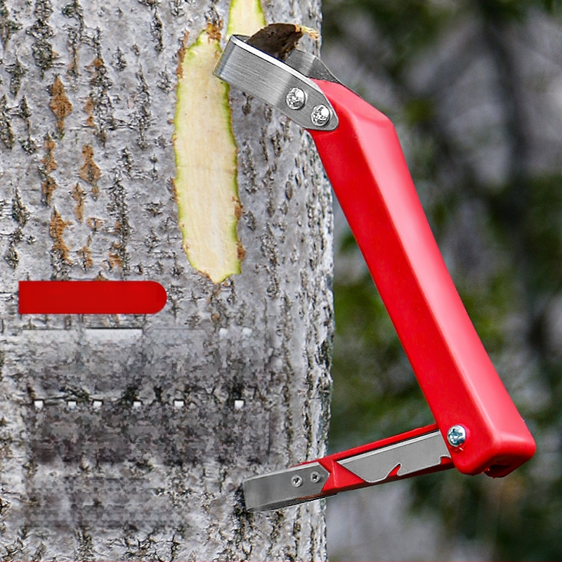 Многофункционален нож за стъргване на кората на плодови дървета с кука