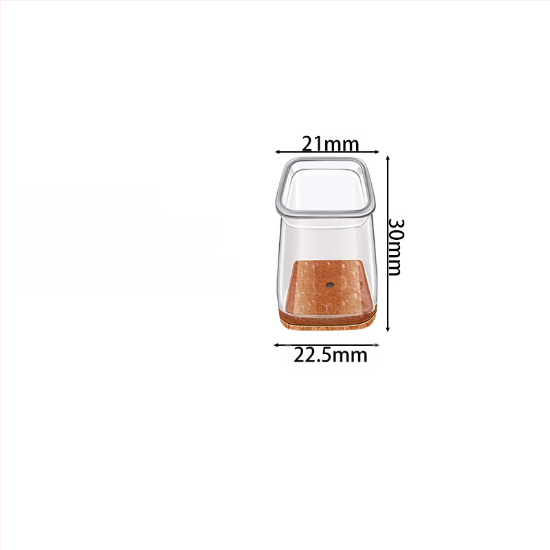 Kvadratiniai kojų dangteliai stalui ir kėdėms – TPE medžiaga, neslystantys, atsparūs dėvėjimui, modernus paprastas stilius