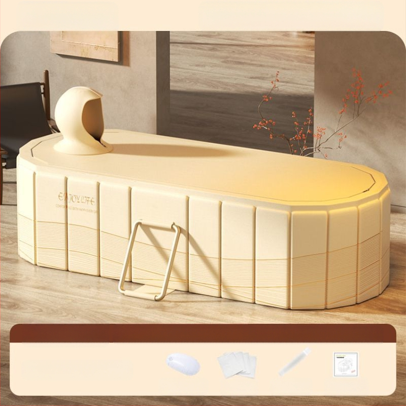 Sulankstoma vonia suaugusiems, tarpaulin medžiaga, viso kūno vonia, sėdimoji vonia, dvigubas sulankstymo dizainas