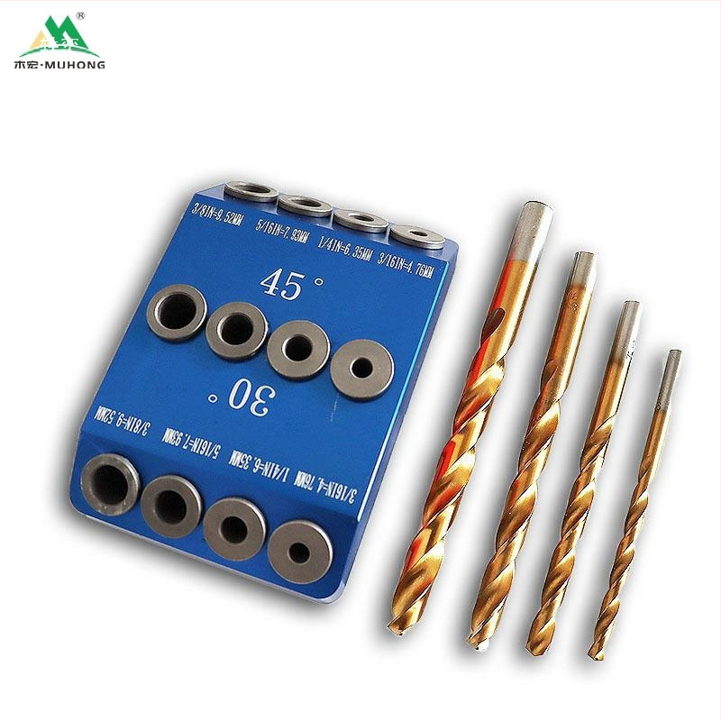 Дърводелски позиционер за пробиване на дупки — 30°/45°/90°, многопосочен наклонен и вертикален инструмент за пробиване
