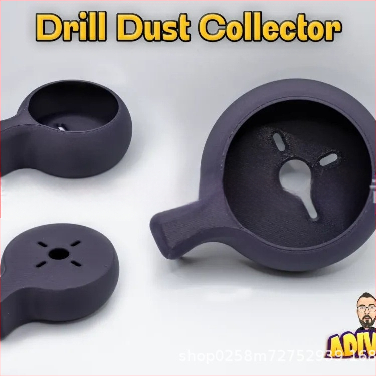 3D-печатен прахосъбирач за пробиване — обновена версия, инструментоподобна форма, PLA