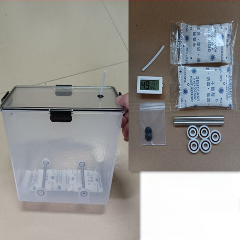 3D spausdintuvo PLA medžiagų džiovinimo dėžė – drėgmės ir dulkių apsauga, sandari PETG laikymo dėžė, universalus 1 kg plokštelė