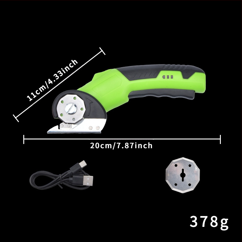 Elektrinės žirklės audiniams ir odai, įkraunama ličio baterija, 3,6V, greitas pjovimas