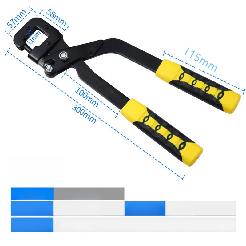 Клещи за пробиване на таван за леки стоманени носещи профили – намалено усилие, без пирони, професионален пълен комплект