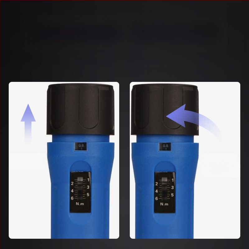 Отвертка с въртящ момент – предварително зададена и регулируема, Hemu, корпус от въглеродна стомана