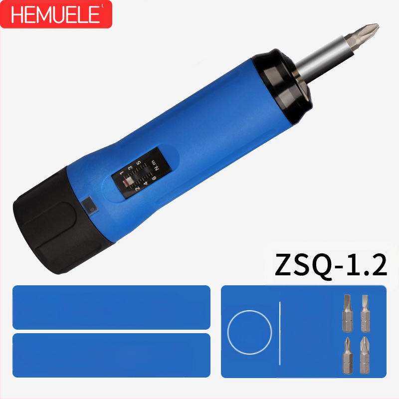 Отвертка с въртящ момент – предварително зададена и регулируема, Hemu, корпус от въглеродна стомана