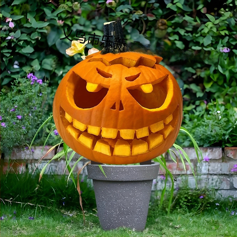 2D акрилна висяща украса за вътрешни/външни градински саксии – Хелоуин серия, хорър тематика, UV печат