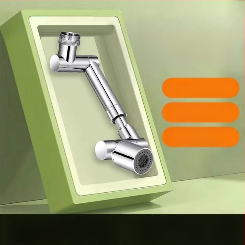 Vannasistabas krāns ar mehānisku roku, 1440° rotējošs izlaidums, sakausējuma korpuss, vienrokas vadība, elektroplatinēta virsma, darba temperatūras diapazons 0-80°C