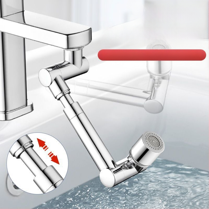 Vannasistabas krāns ar mehānisku roku, 1440° rotējošs izlaidums, sakausējuma korpuss, vienrokas vadība, elektroplatinēta virsma, darba temperatūras diapazons 0-80°C