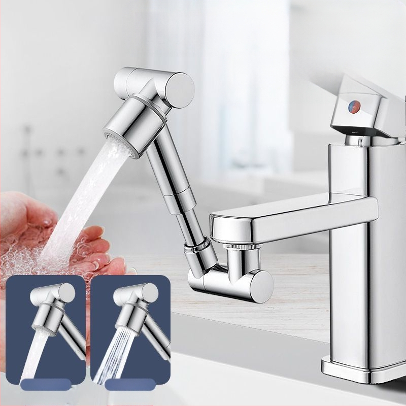 Vannasistabas krāns ar mehānisku roku, 1440° rotējošs izlaidums, sakausējuma korpuss, vienrokas vadība, elektroplatinēta virsma, darba temperatūras diapazons 0-80°C