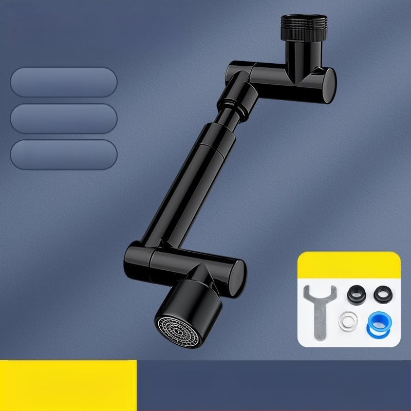 Vannasistabas krāns ar mehānisku roku, 1440° rotējošs izlaidums, sakausējuma korpuss, vienrokas vadība, elektroplatinēta virsma, darba temperatūras diapazons 0-80°C