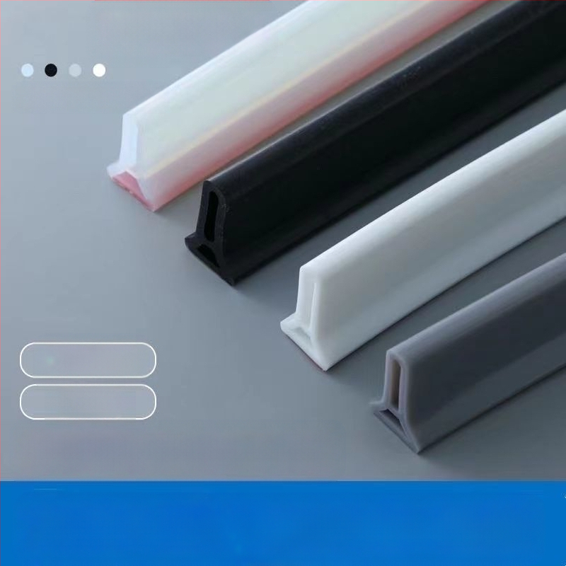 Vonios kambario vandens barjeros juostelė, pakelta aukštis, L formos, lipni, sausam ir šlapiam atskyrimui