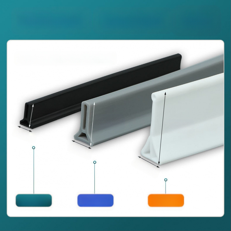 Vonios kambario vandens barjeros juostelė, pakelta aukštis, L formos, lipni, sausam ir šlapiam atskyrimui