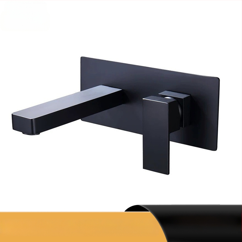 Beépített réz zuhany- és mosdócsaptelek készlet, falra szerelhető, kerámiás szeleppel, kettős szerkezet, elektroplatt felület