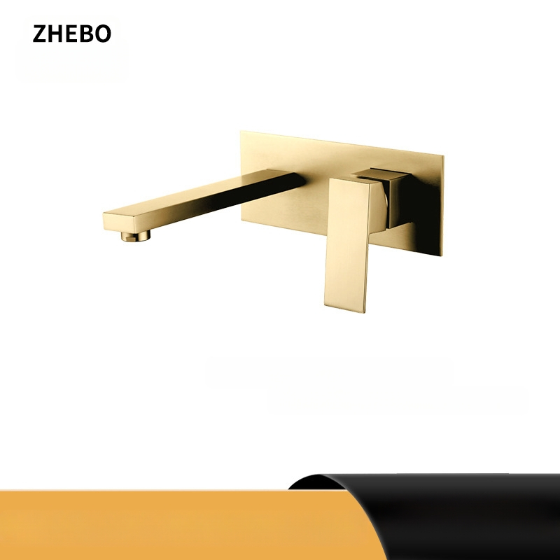 Beépített réz zuhany- és mosdócsaptelek készlet, falra szerelhető, kerámiás szeleppel, kettős szerkezet, elektroplatt felület