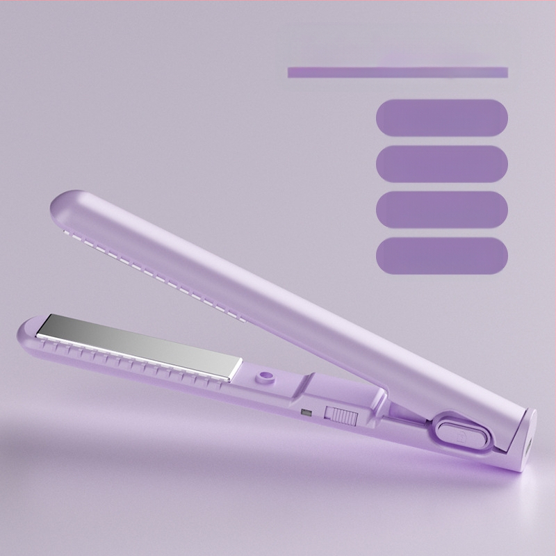 USB maža plaukų tiesinimo ir garbanos priemonė – dvigubo naudojimo tiesinimui ir garbanoms be plaukų pažeidimo; turmalino keramiko šildytuvas; suderinamas su išorine maitinimo banku; 13W/5V; temperatūros reguliavimas