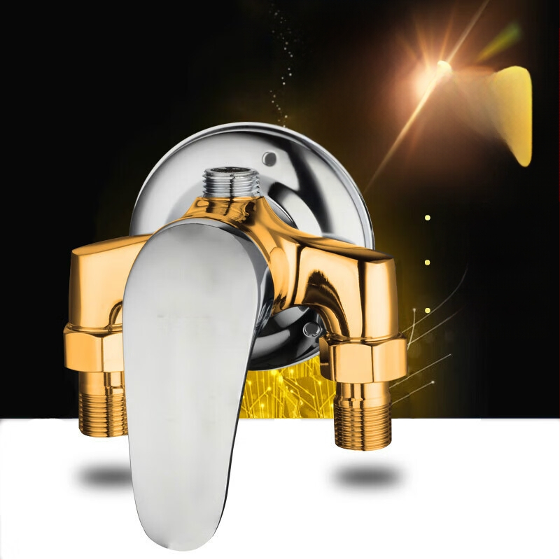 Dušo komplektas iš vario, modelis H-3401; spiralinis montavimas; lietaus ir purškimo funkcijos; chromuotas paviršius; darbinė temperatūra 5–80°C