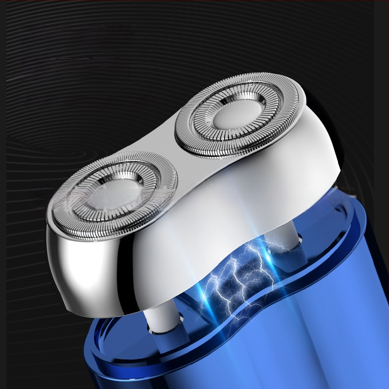 Elektrinis skustuvas, mini kišeninio dydžio, su šepetėlių varikliu, 10 dienų veikimo laikas, visiškai plaunamas, tylus, žemas triukšmo lygis iki 36 dB