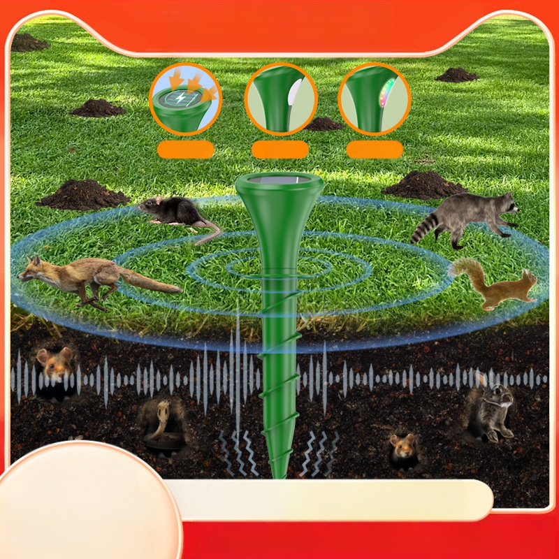 Ultragarsinis gyvūnų atbaidytuvas P666 – pelėms atbaidytojas, įkraunamas, 200 kHz, 5 W, korpusas PC/ABS