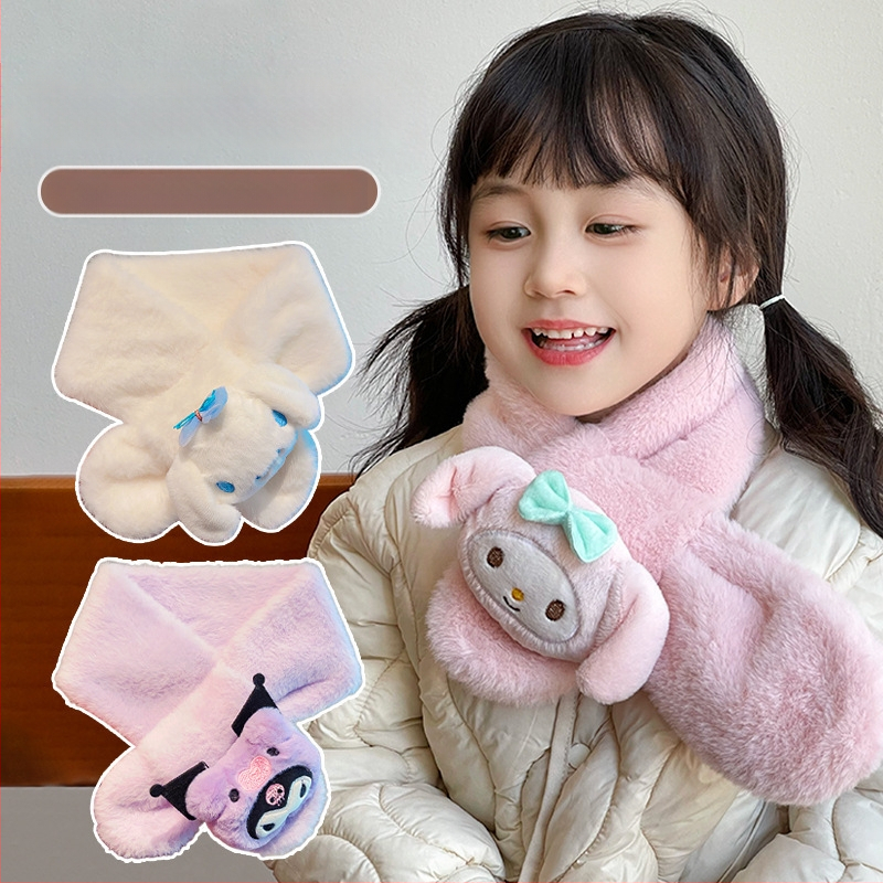 Šalikas iš akrilo/sintetinės vilnos, karikatūrų raštas, minimalistinis stilius, žiemos šiluma