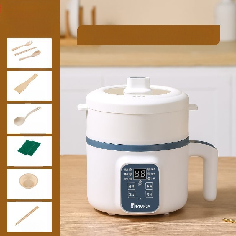 Автоматичен уред за детска храна — многофункционална тенджера за пара и готвене за деца, вътрешен съд от неръждаема стомана, микрокомпютърно управление, изолация, подвижни и миещи се части