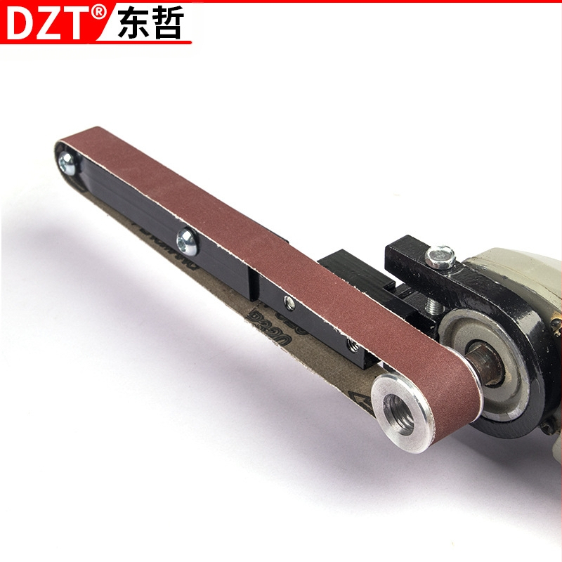 DZT модел 100 мини електрически ъглошлайф с монтажна скоба и глава за шкурене за дървообработване – домашна употреба, 220V