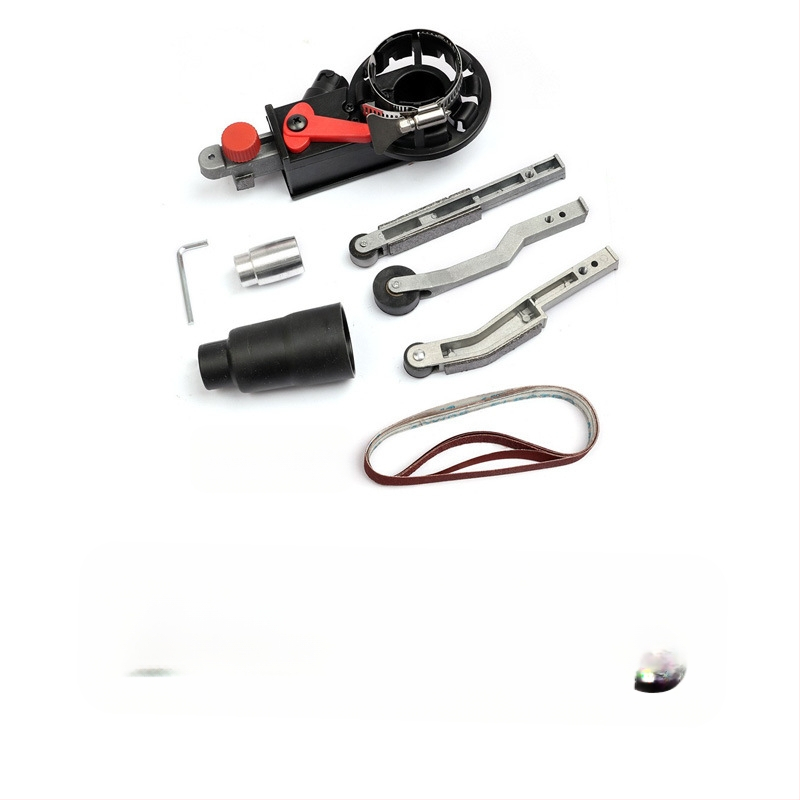 DZT модел 100 мини електрически ъглошлайф с монтажна скоба и глава за шкурене за дървообработване – домашна употреба, 220V