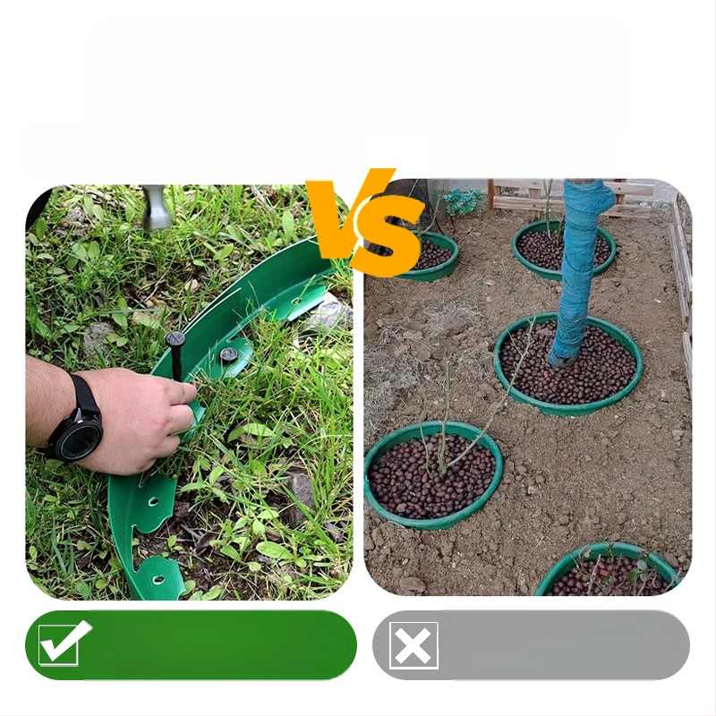 L-образна градинска лента за разделяне на тревна площ и камък – PE материал, градинско озеленяване