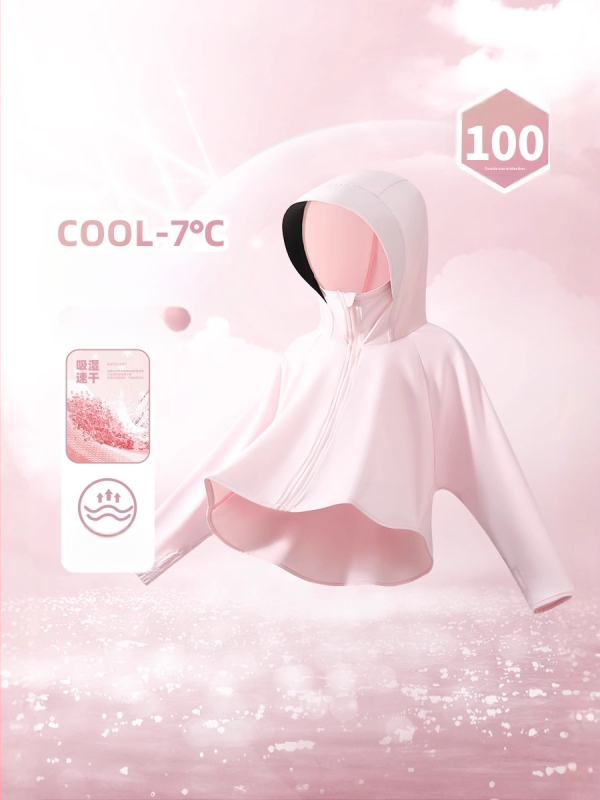 Unisex vaikiška gobtuvinė striukė su UV apsauga, 88% poliesteris, pamušalas poliesteris, amžius 7-12 metų, pavasaris 2025