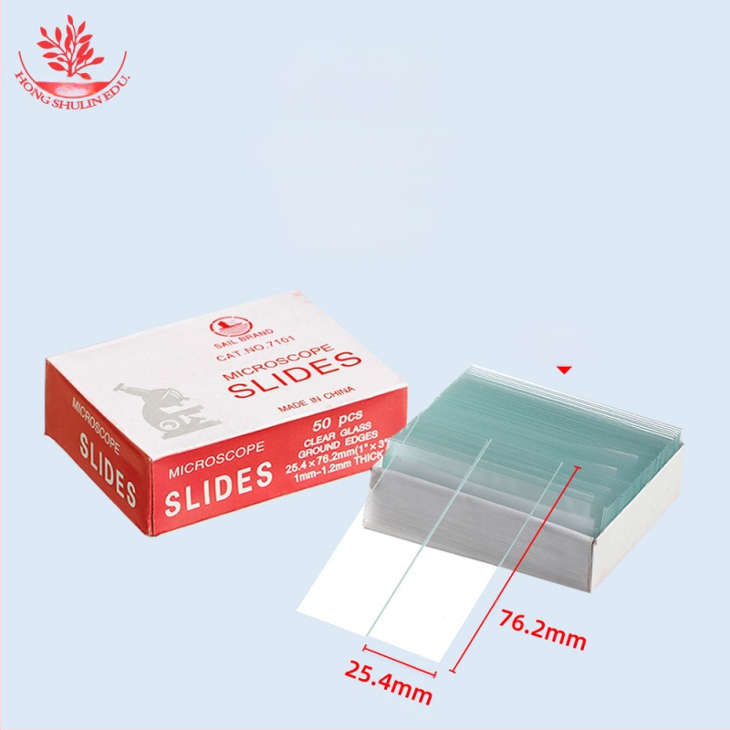 Mangrove 7101 стъклени микроскопски слайдове и квадратни покривни стъкла – 50 бр./кутия, за подготовка на биологични образци в лаборатория