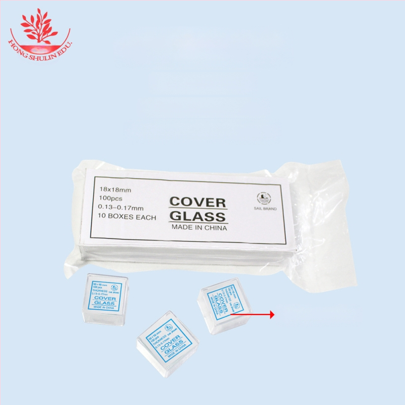 Mangrove 7101 стъклени микроскопски слайдове и квадратни покривни стъкла – 50 бр./кутия, за подготовка на биологични образци в лаборатория