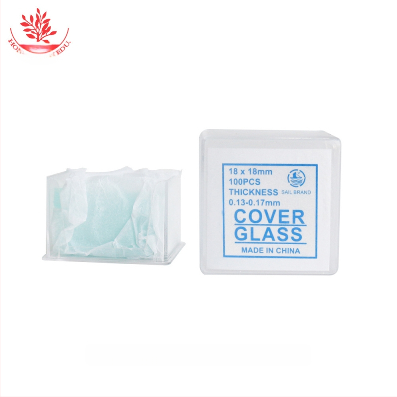 Mangrove 7101 стъклени микроскопски слайдове и квадратни покривни стъкла – 50 бр./кутия, за подготовка на биологични образци в лаборатория