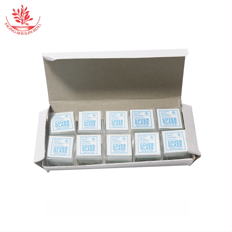 Mangrove 7101 стъклени микроскопски слайдове и квадратни покривни стъкла – 50 бр./кутия, за подготовка на биологични образци в лаборатория