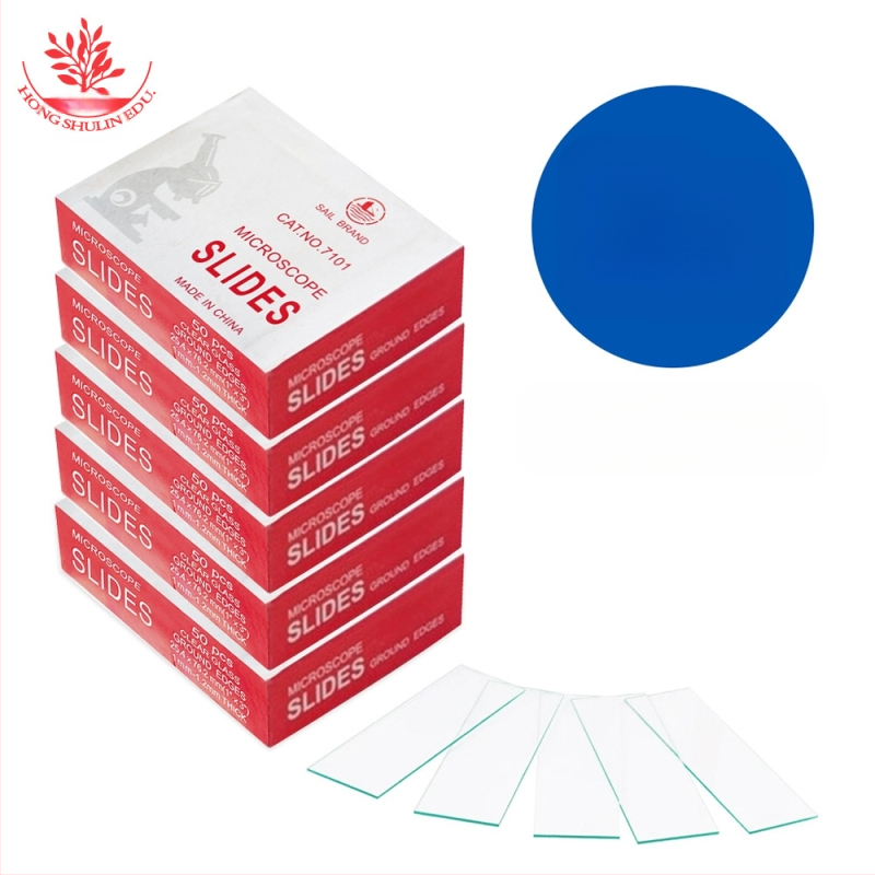 Mangrove 7101 стъклени микроскопски слайдове и квадратни покривни стъкла – 50 бр./кутия, за подготовка на биологични образци в лаборатория