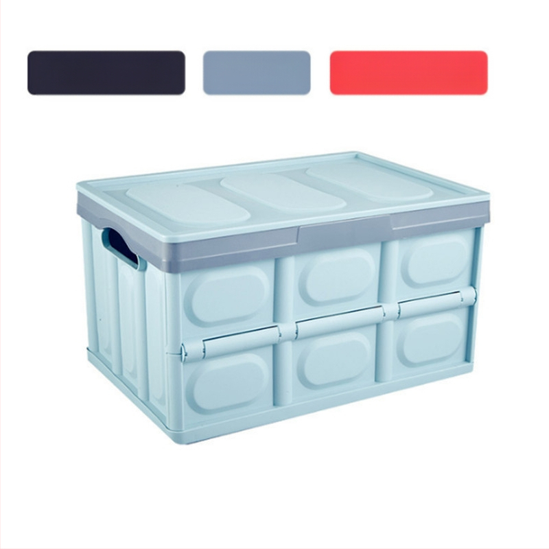 Κιβώτιο αποθήκευσης πορτμπαγκάζ αυτοκινήτου, πτυσσόμενο, πλαστικό, 55 λίτρων, αδιάβροχο