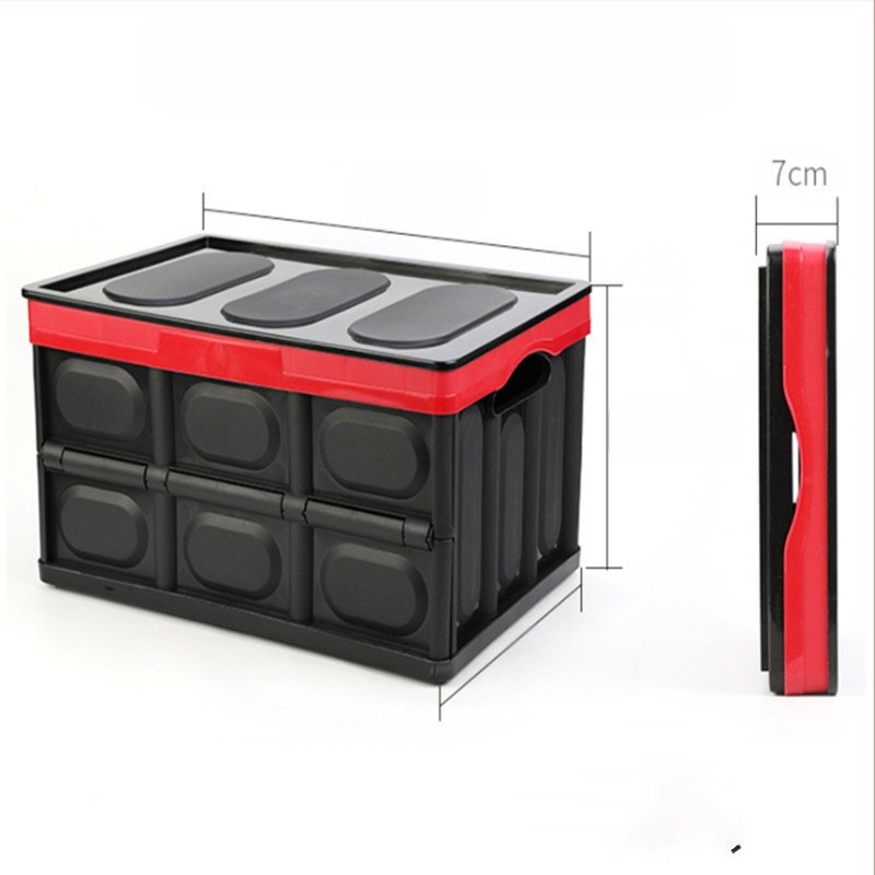 Κιβώτιο αποθήκευσης πορτμπαγκάζ αυτοκινήτου, πτυσσόμενο, πλαστικό, 55 λίτρων, αδιάβροχο