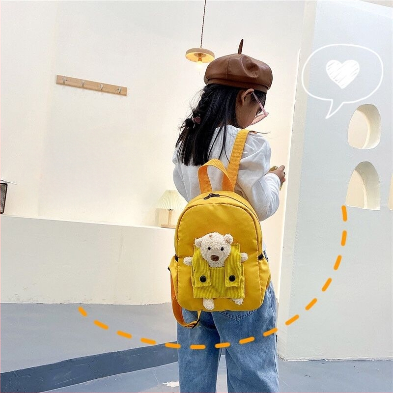 Óvoda hátizsák lányoknak, állat mintás, nylon, kapacitás 20 L alatt, cipzár, dupla vállpánt, poliészter bélés