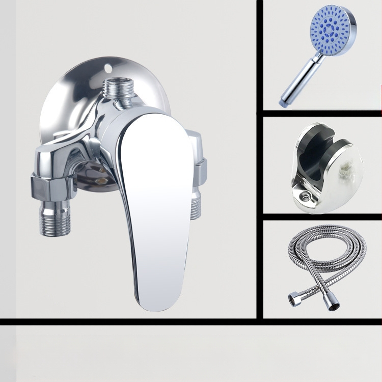 Paviršinis montuojamas trikampis dušo maišytuvas su karšto/šalto vandens mišiniu – 0–90°C diapazonas, darbinis slėgis 1,6 MPa, srautas 10 L/min