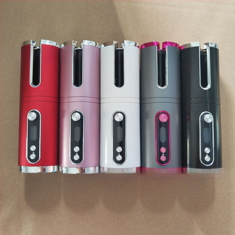 Automata hajcsavaró – hordozható vezeték nélküli mini forgó hajformázó, 34W, fűtőelem <15 mm, 6 fokozatú hőmérséklet-szabályozás