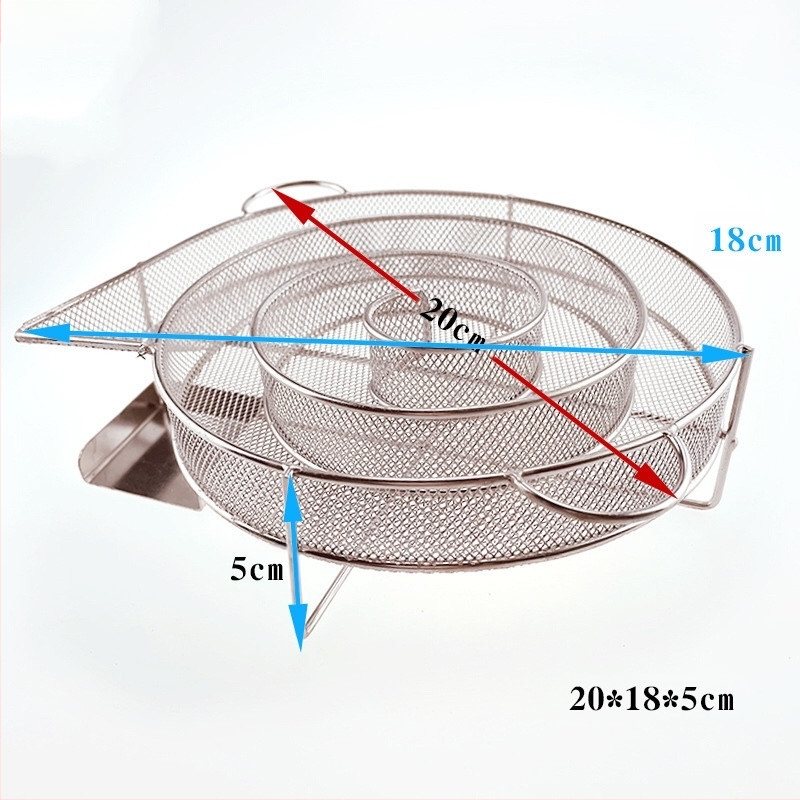 Nerūdijančio plieno dūmų plokštė BBQ – šalto dūmų generatoriaus su pjuvenomis, kvadratinė, 176 g, pakuotė 50 vnt., poliruota ir suvirinta