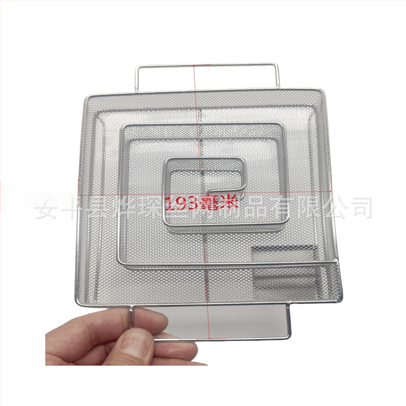 Nerūdijančio plieno dūmų plokštė BBQ – šalto dūmų generatoriaus su pjuvenomis, kvadratinė, 176 g, pakuotė 50 vnt., poliruota ir suvirinta