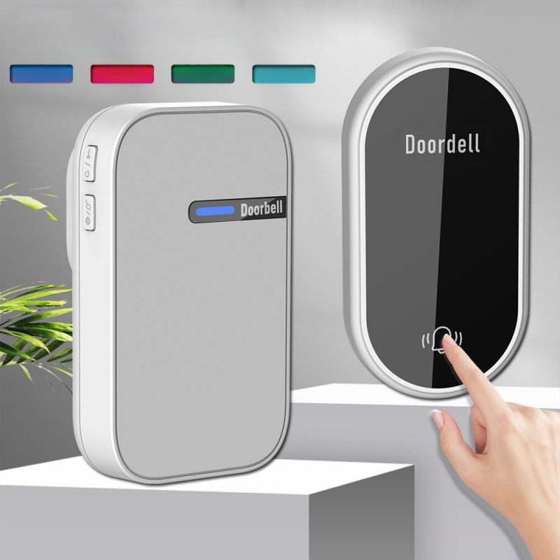 Дистанционен звънец за дома, самостоятелно захранване, обхват до 200 м, модел LC06B, 38-нотна мелодия, консумира 0,25 W, 220 V