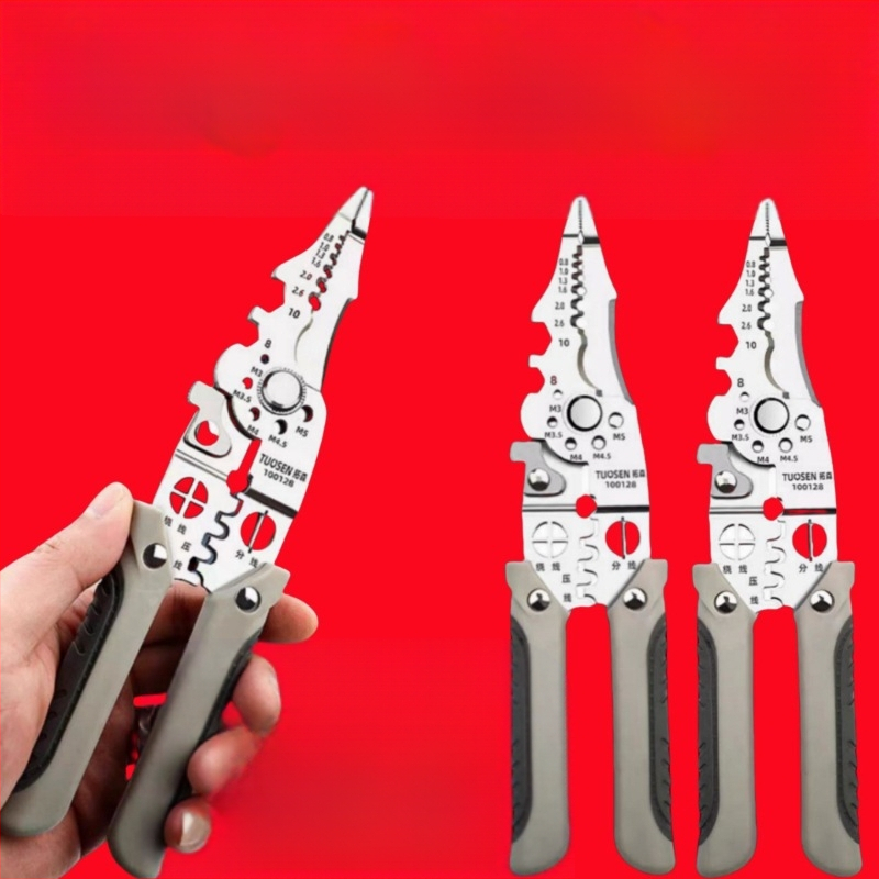 21-in-1 daugiafunkcinės laidų odėlinimo replės – elektrikams, pramoninio lygio įrankis laidų odėlinimui ir krimpavimui