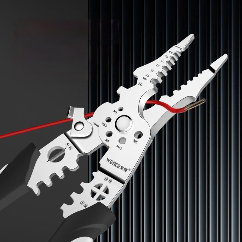 21-in-1 daugiafunkcinės laidų odėlinimo replės – elektrikams, pramoninio lygio įrankis laidų odėlinimui ir krimpavimui