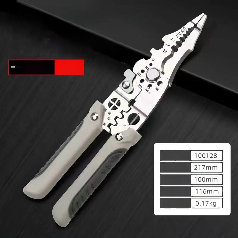 21-in-1 daugiafunkcinės laidų odėlinimo replės – elektrikams, pramoninio lygio įrankis laidų odėlinimui ir krimpavimui