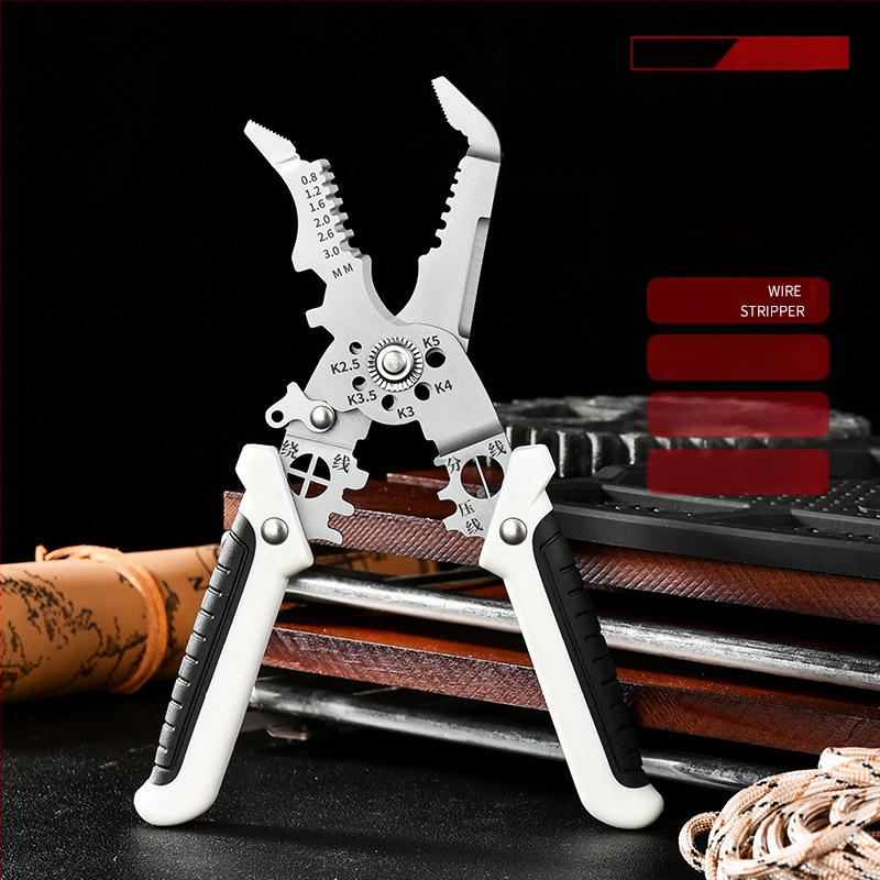 21-in-1 daugiafunkcinės laidų odėlinimo replės – elektrikams, pramoninio lygio įrankis laidų odėlinimui ir krimpavimui