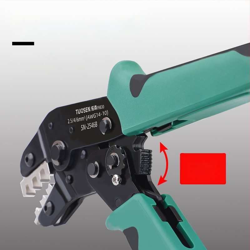 Topson Ratchet Crimping Pliers – vamzdžio tipo be terminalų, aukšto anglies plienas, svoris 0.38