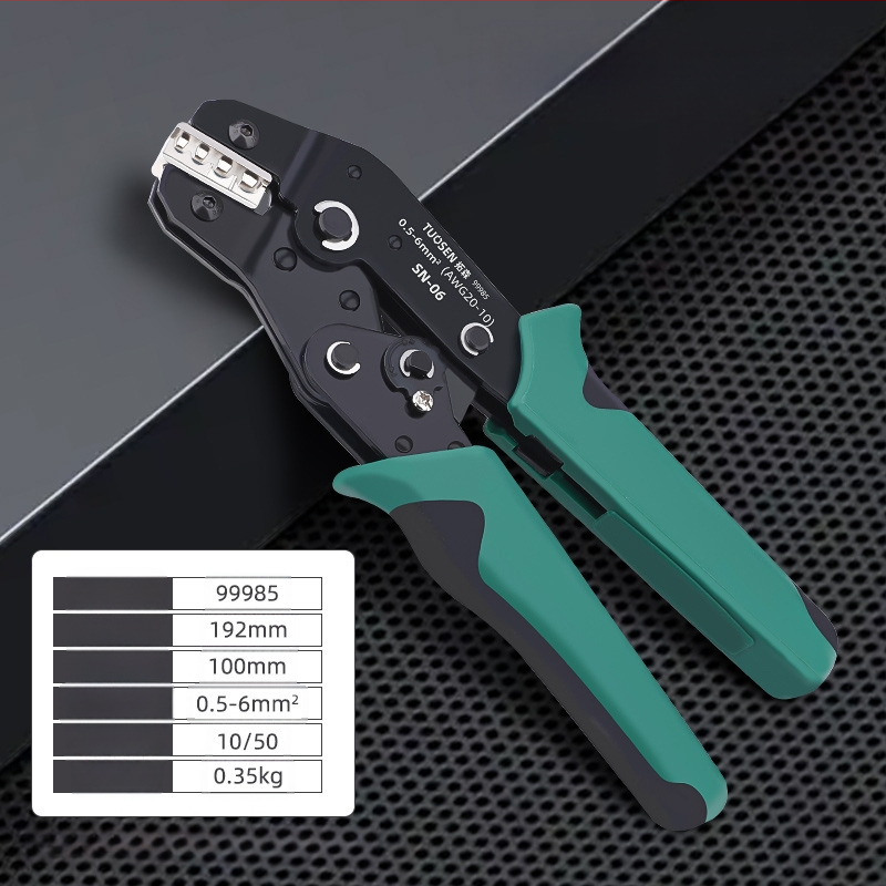 Topson Ratchet Crimping Pliers – vamzdžio tipo be terminalų, aukšto anglies plienas, svoris 0.38