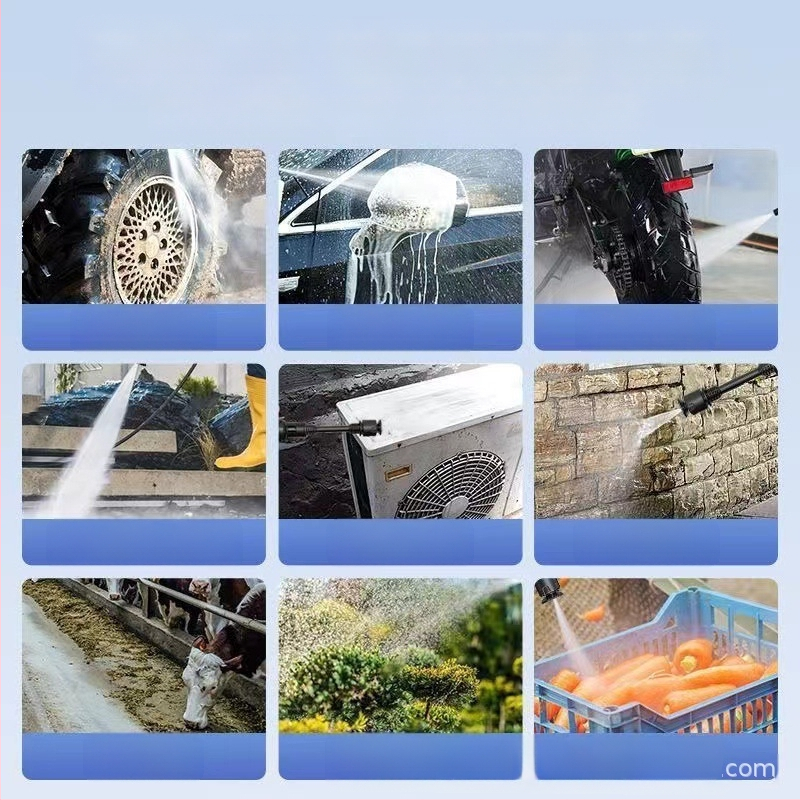 Jinbodi bezvadu automašīnas mazgāšanas sistēma, portatīvs augsta spiediena smidzināšanas iekārta ar litija bateriju, 30 bar, 6 m izsmidzināšanas diapazons, piemērots auto mazgāšanai, augu laistīšanai un pesticīdu izsmidzināšanai