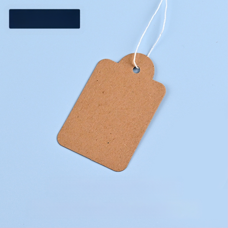 Kraft popieriaus kainų etiketės su virve, ofsetinė spauda, pritaikomos, tinkamos didmeninei prekybai